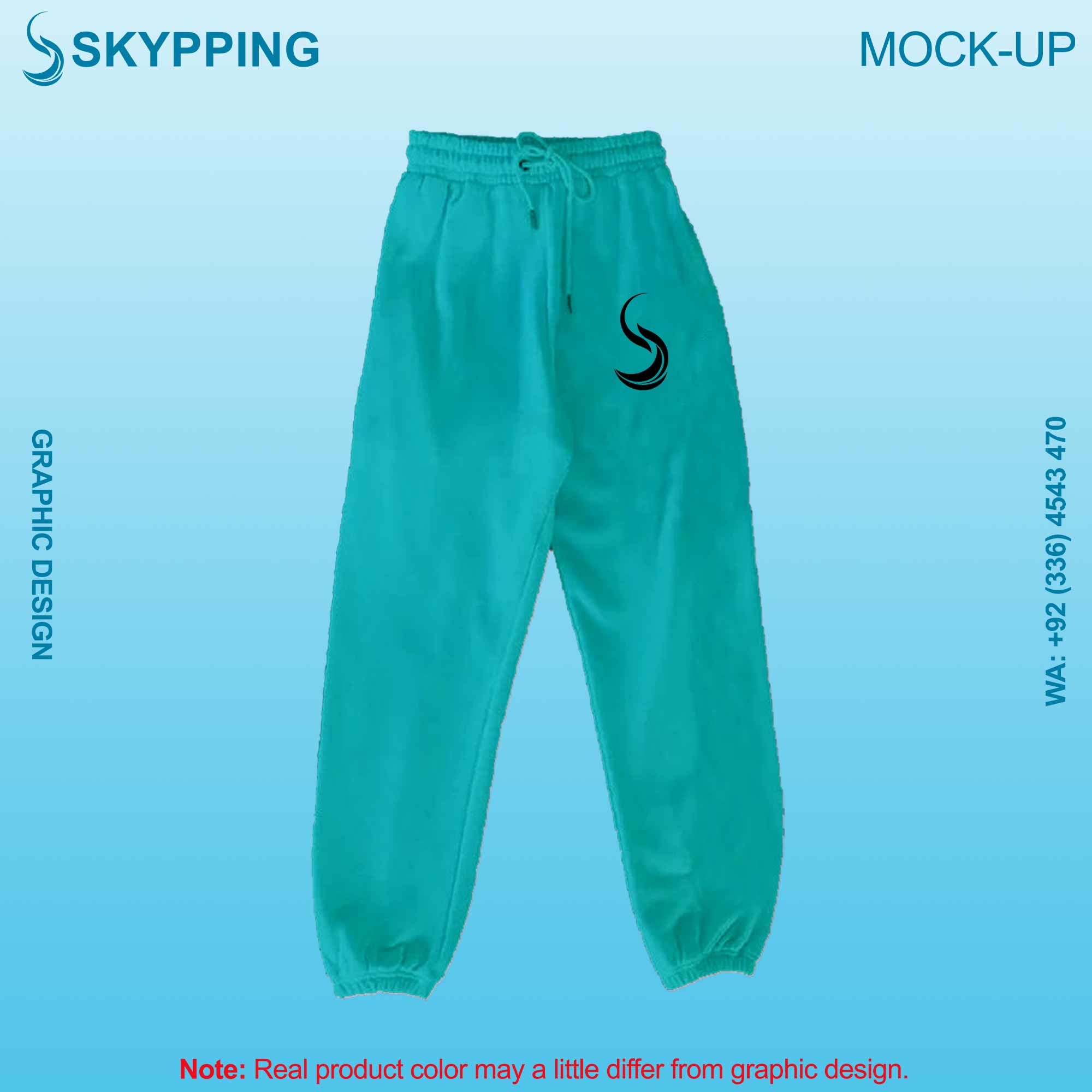 Sweatpant with Side Pocket and Closed Bottom